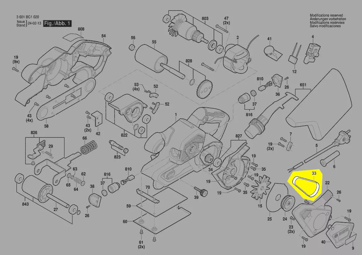 Courroie réf. 1 619 PC2 333 BOSCH